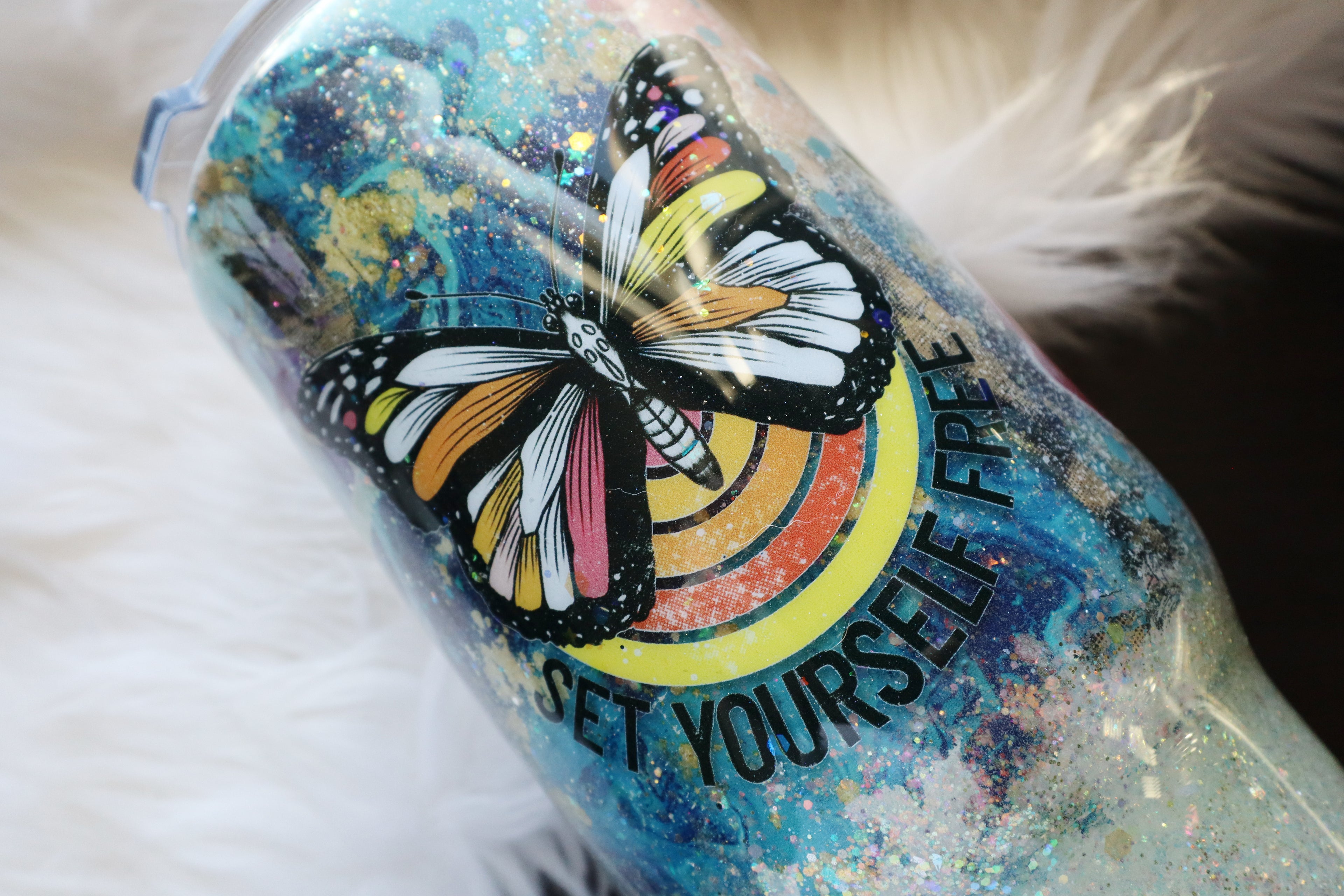 32oz Stainless Steel Tumbler - Set Yourself Free