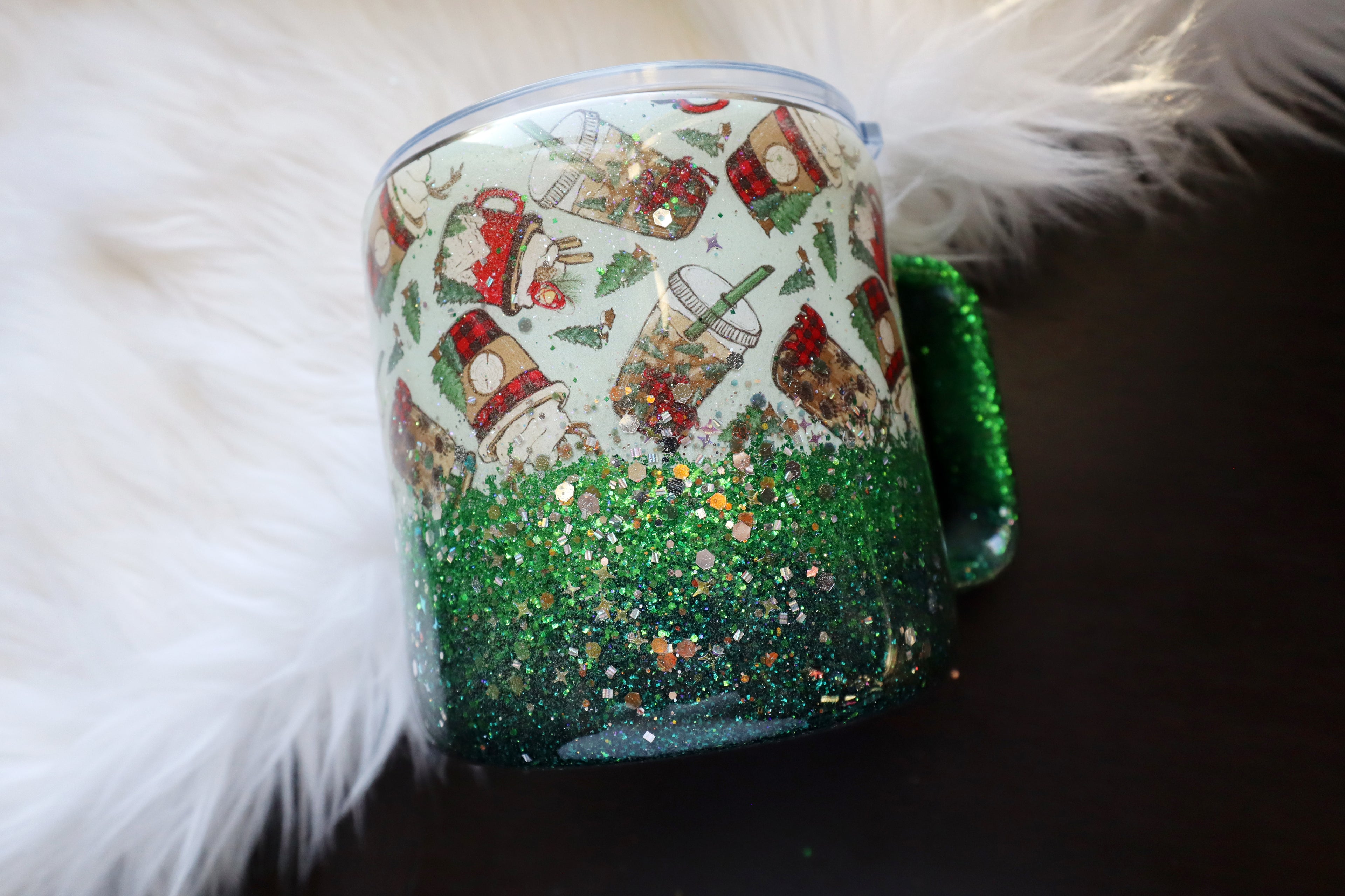 16oz Stainless Steel Tumbler - Mug - Christmas Coffees