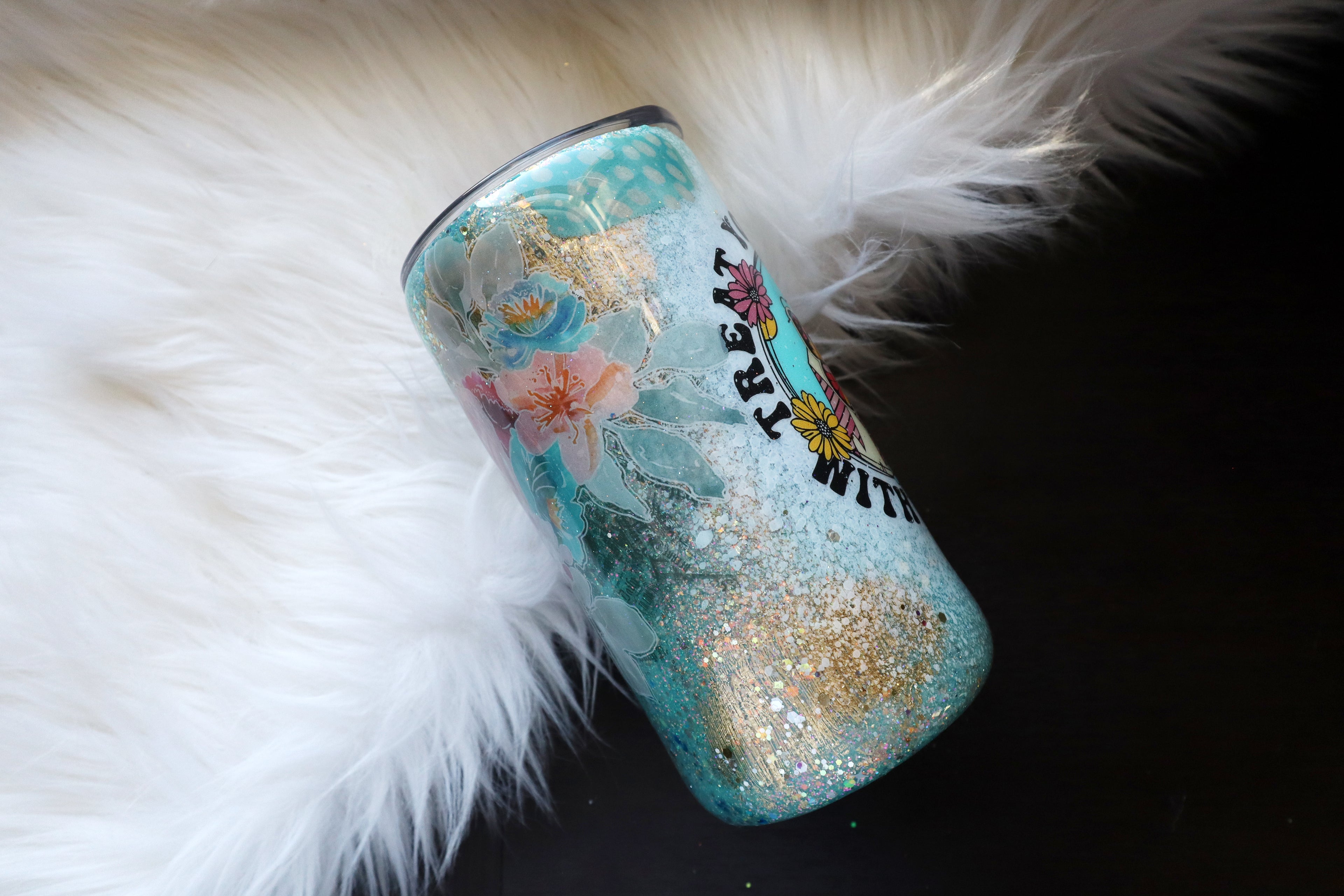 16oz Stainless Steel Tumbler - Treat Yourself With Kindness