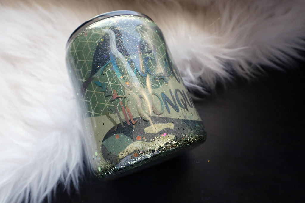 10oz Stainless Steel Tumbler - What She Tackles