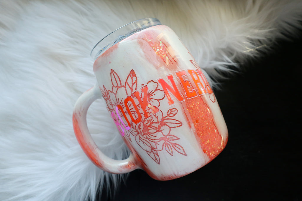 12oz Stainless Steel Tumbler - Mug - Book Nerd