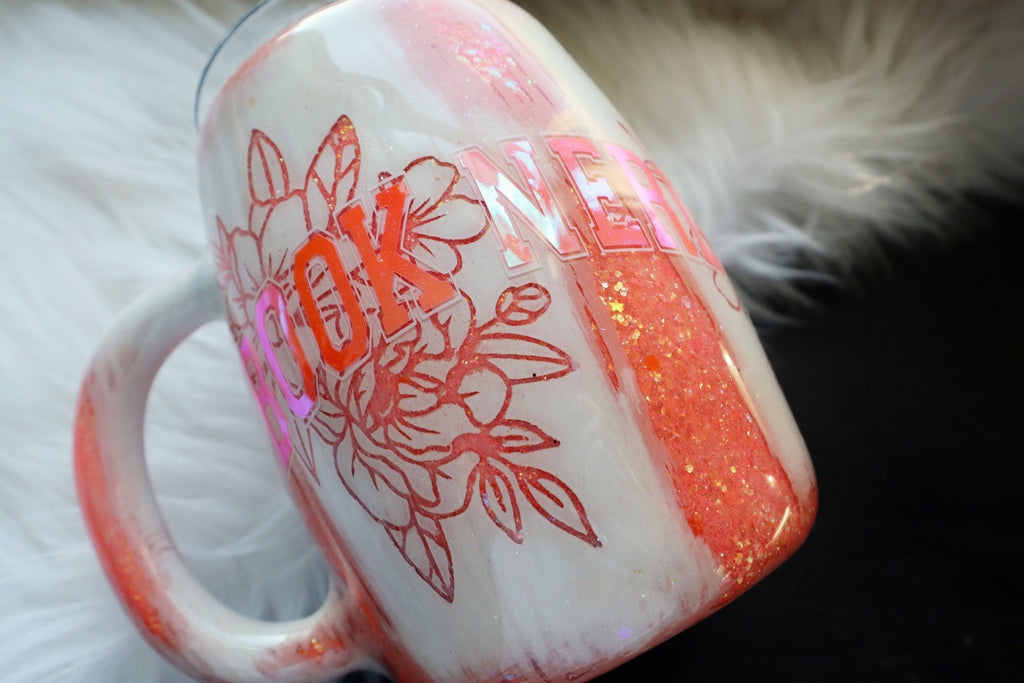 12oz Stainless Steel Tumbler - Mug - Book Nerd