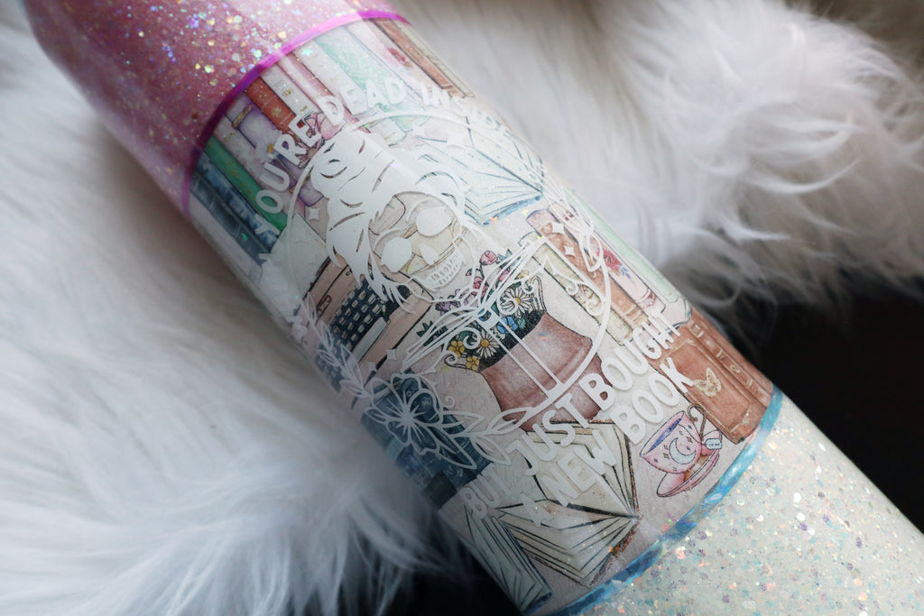 32oz Stainless Steel Tumbler - Dead Inside But Bought A New Book