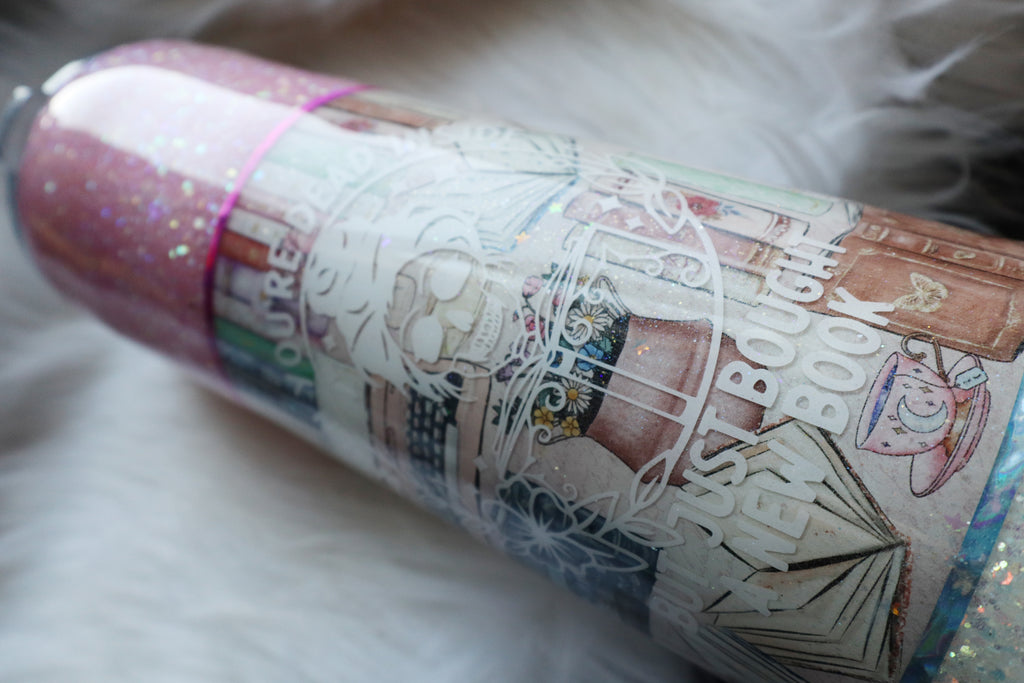 32oz Stainless Steel Tumbler - Dead Inside But Bought A New Book