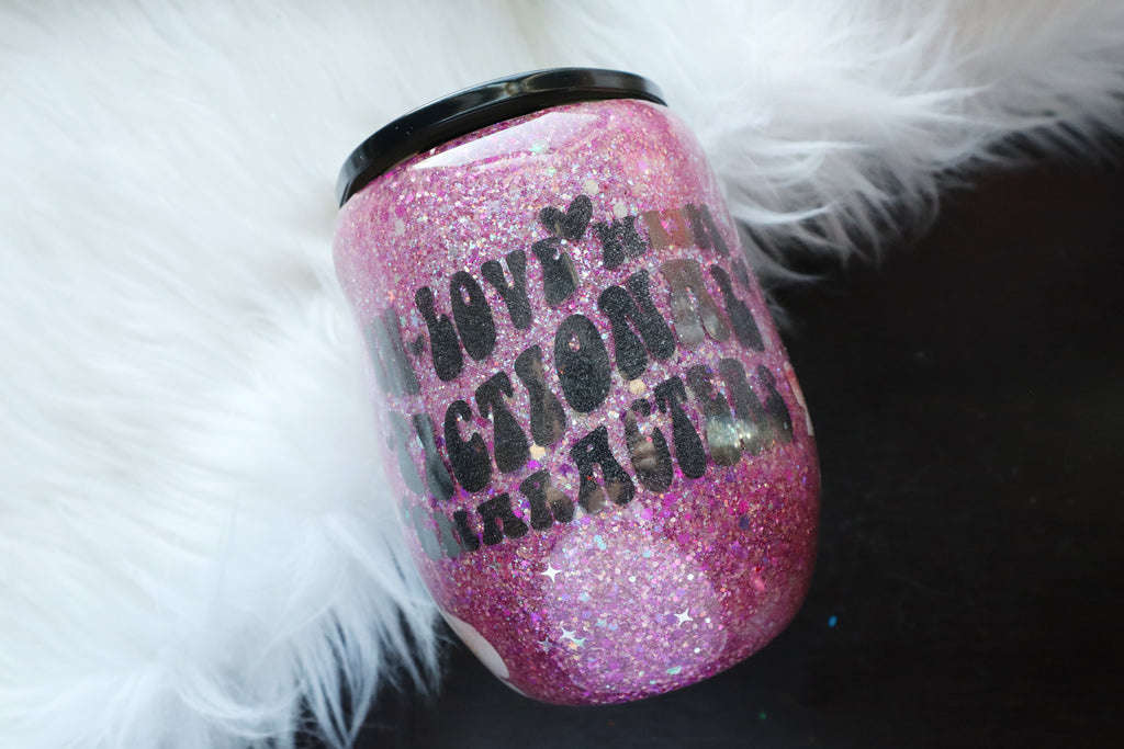 10oz Stainless Steel Tumbler - Wine - In Love w/ Fictional Characters