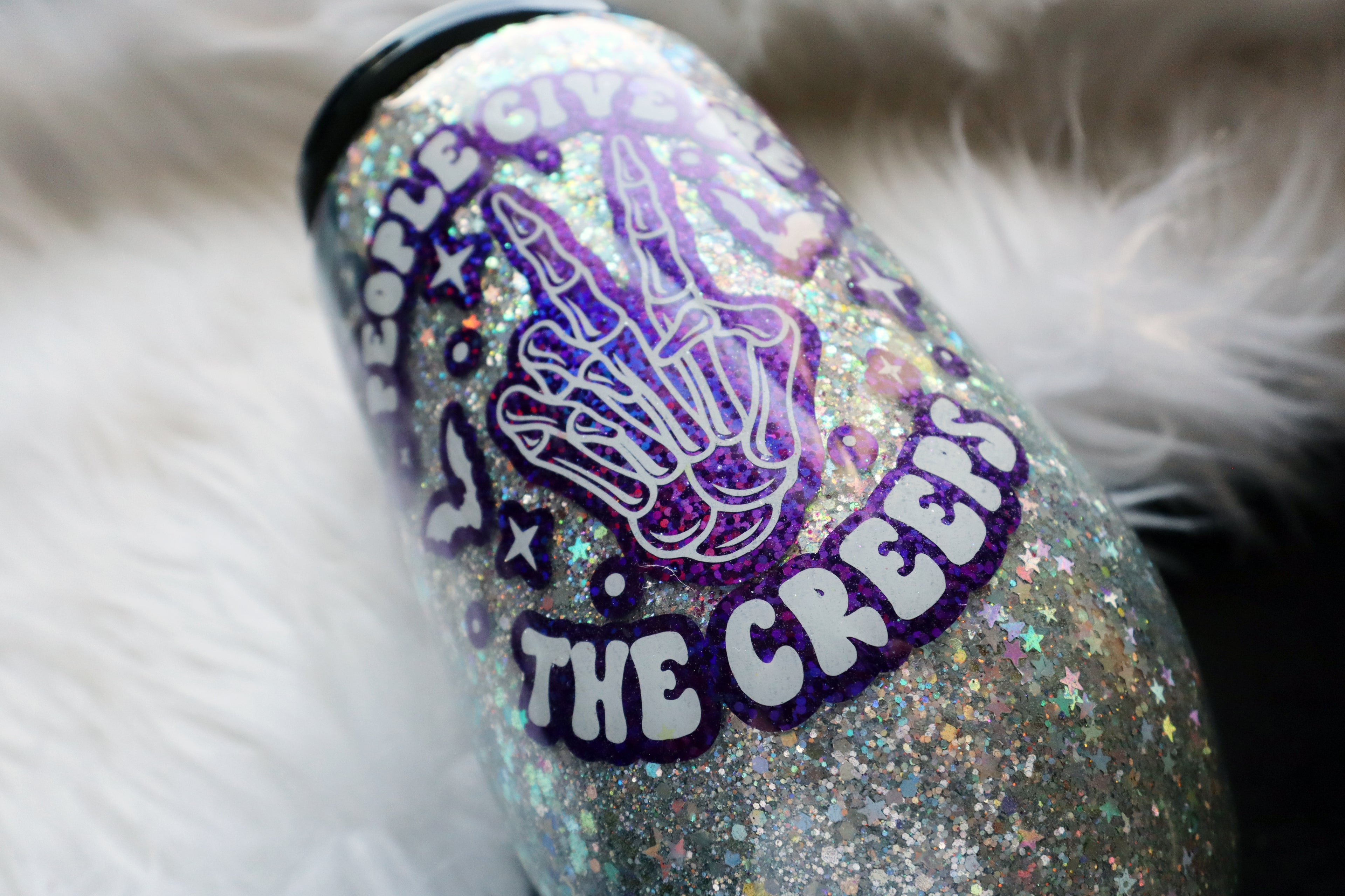 14oz Stainless Steel Wine Tumbler - People Give Me the Creeps