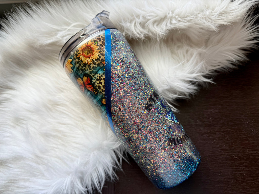 32oz Stainless Steel Tumbler - Stay Wild Moon Child