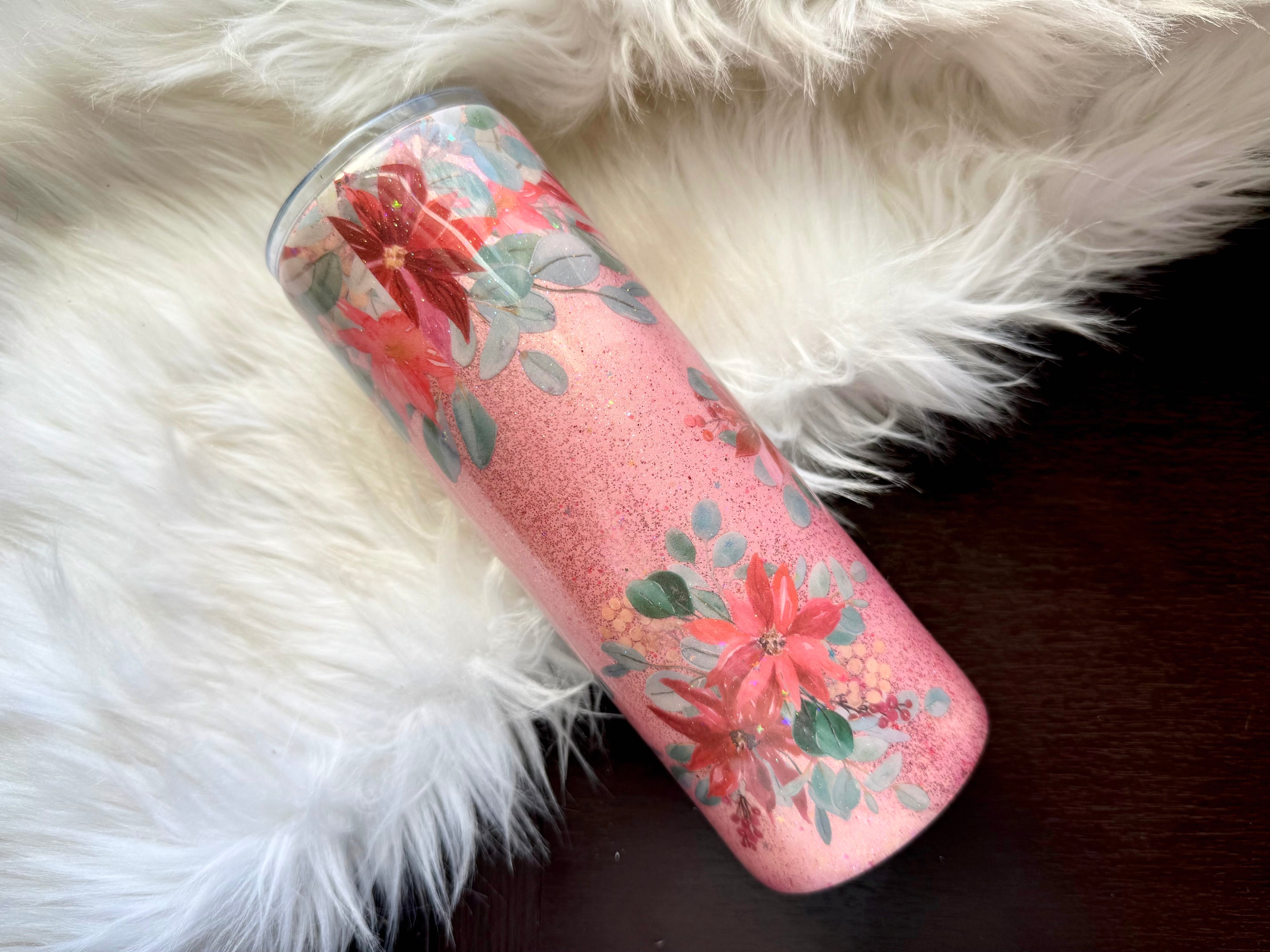 20oz Stainless Steel Tumbler - Dead Inside But It's Christmas Skelly