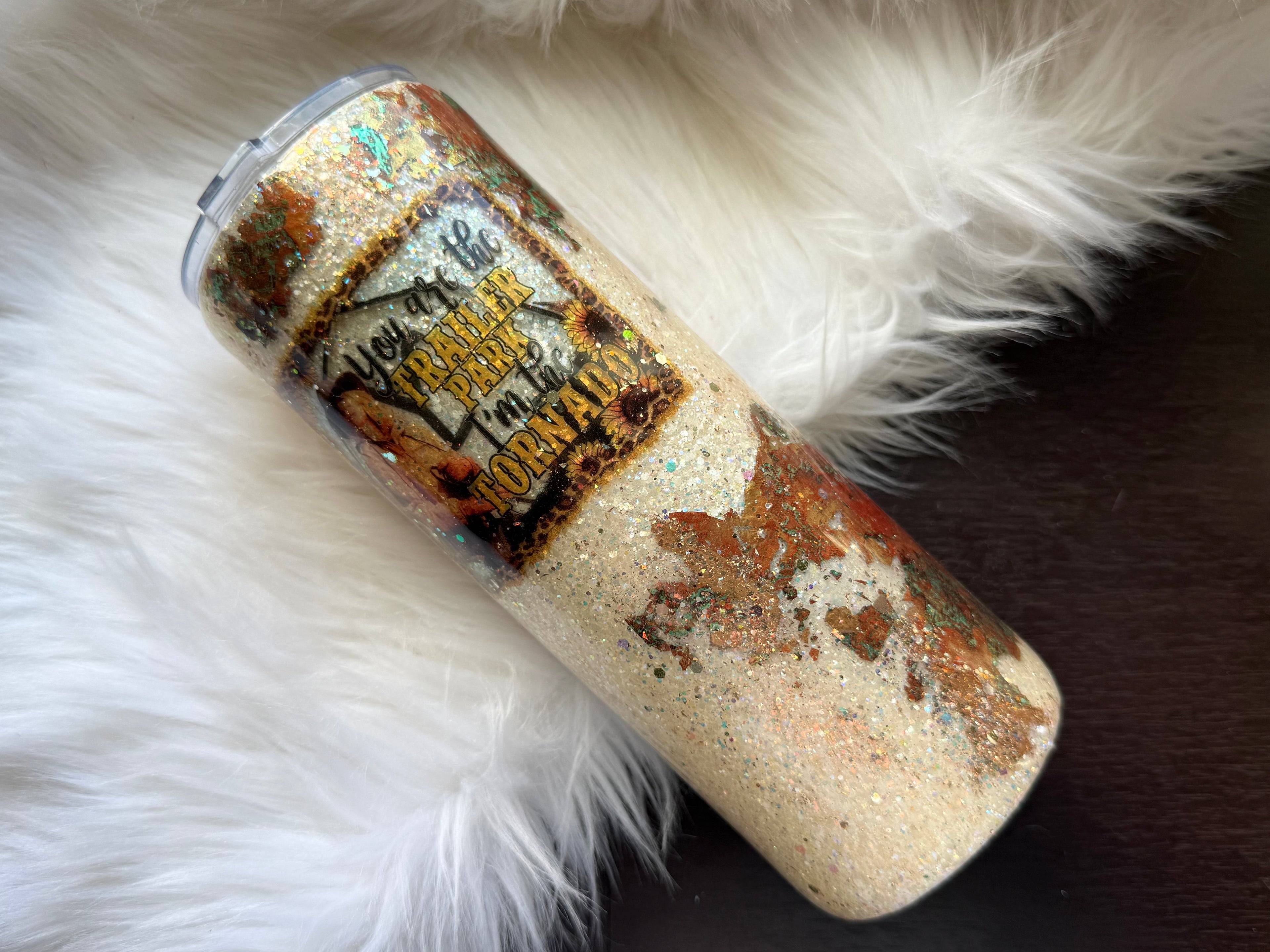 20oz Stainless Steel Tumbler - I Am the Tornado