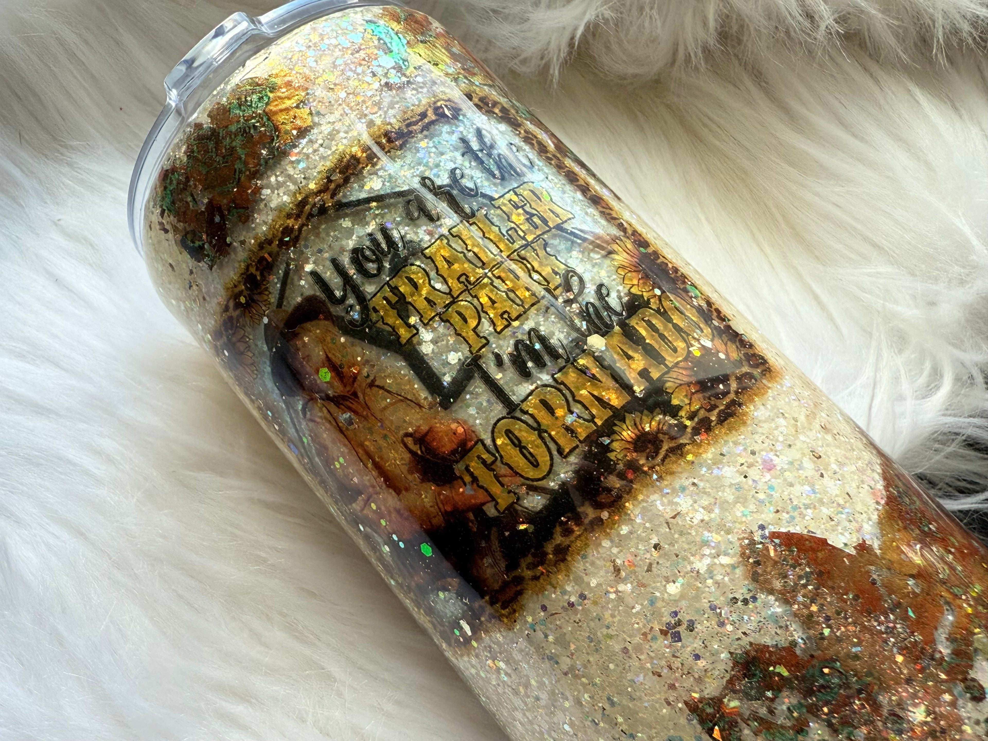 20oz Stainless Steel Tumbler - I Am the Tornado