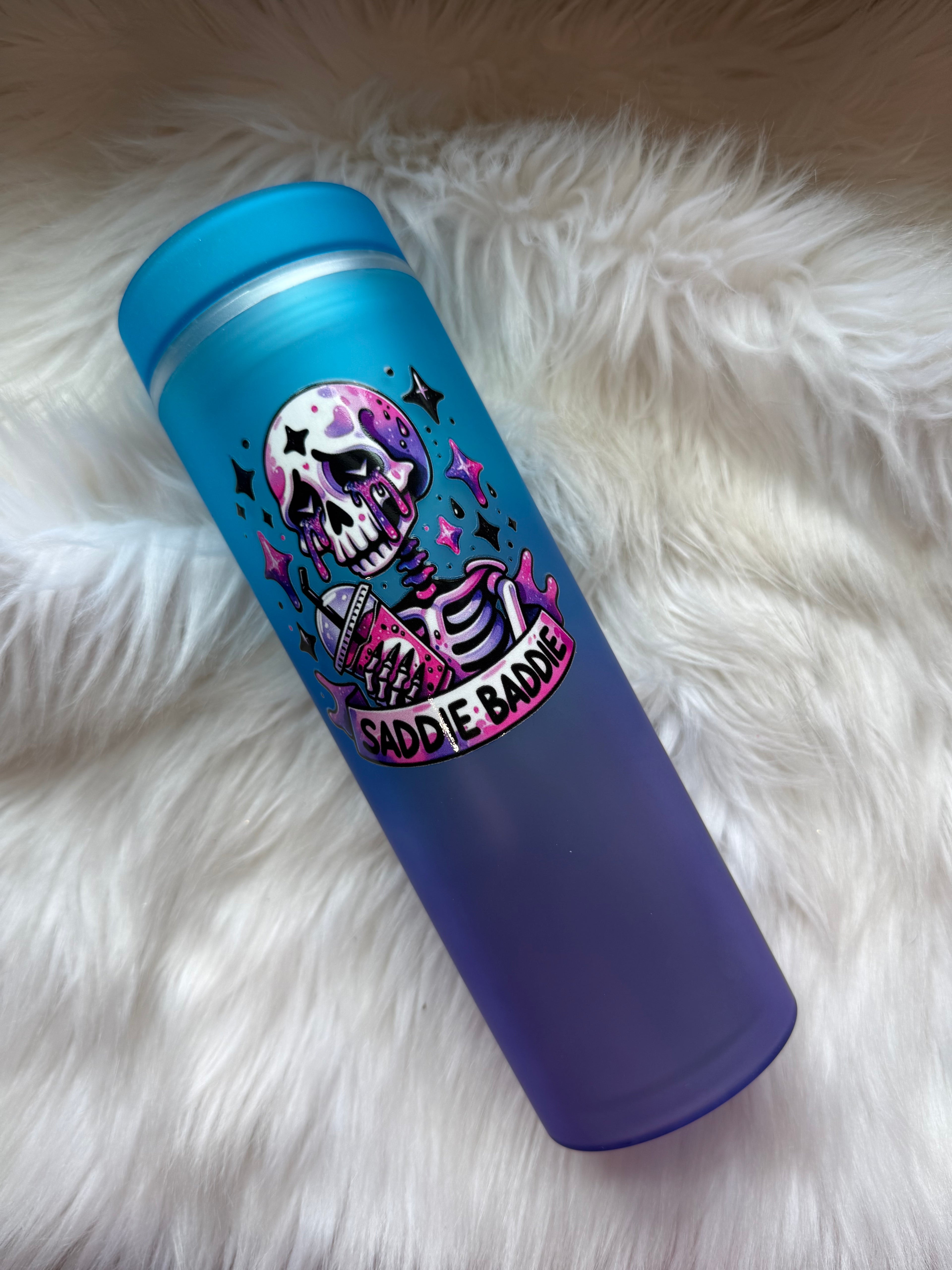 16oz Skinny Acrylic Tumbler - Saddie Baddie
