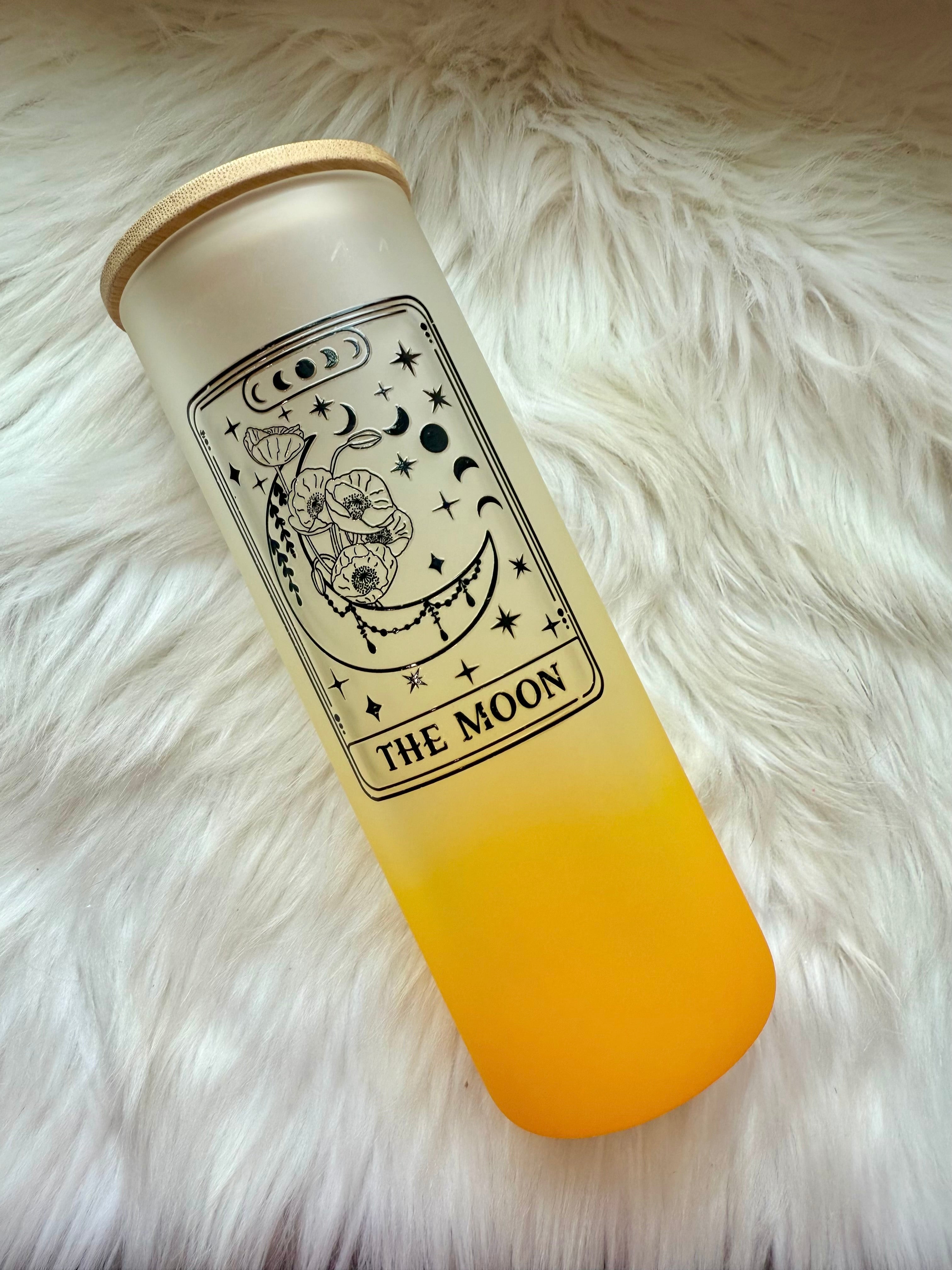 16oz Frosted Glass Tumbler - The Moon