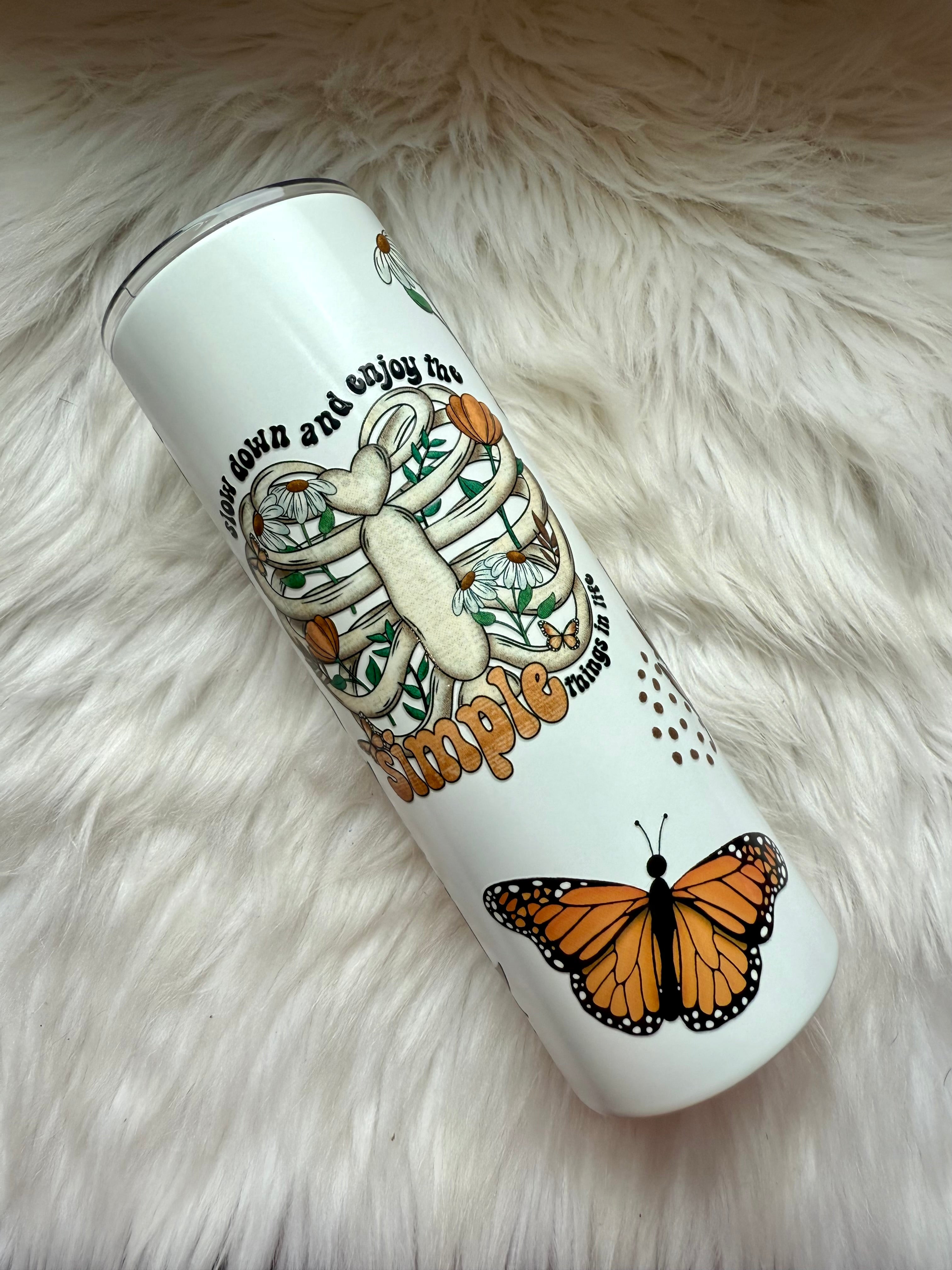 20oz Stainless Steel Tumbler - Slow Down