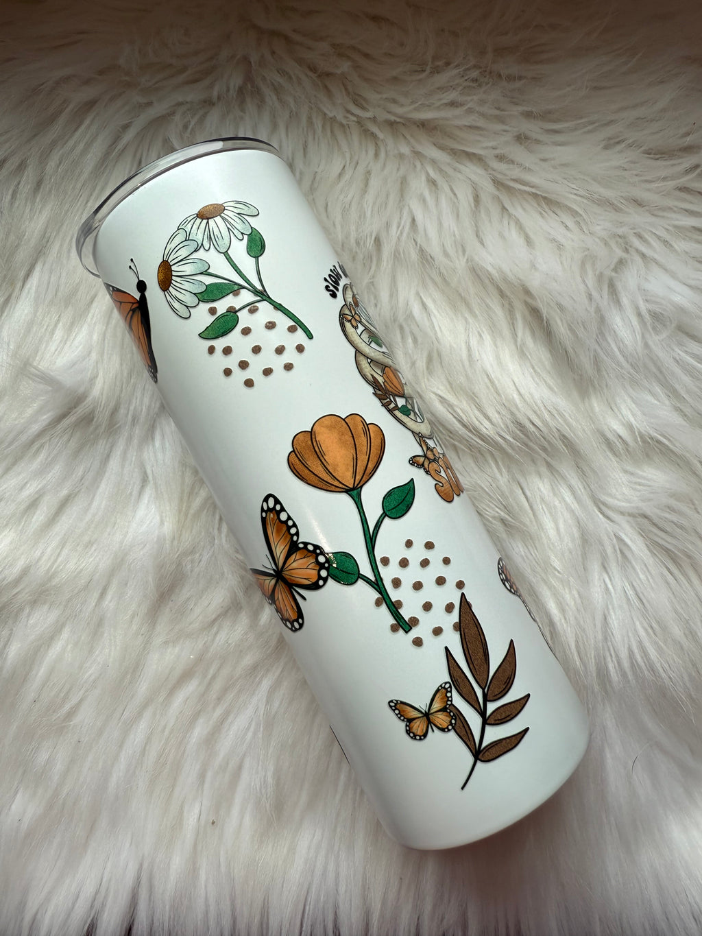 20oz Stainless Steel Tumbler - Slow Down